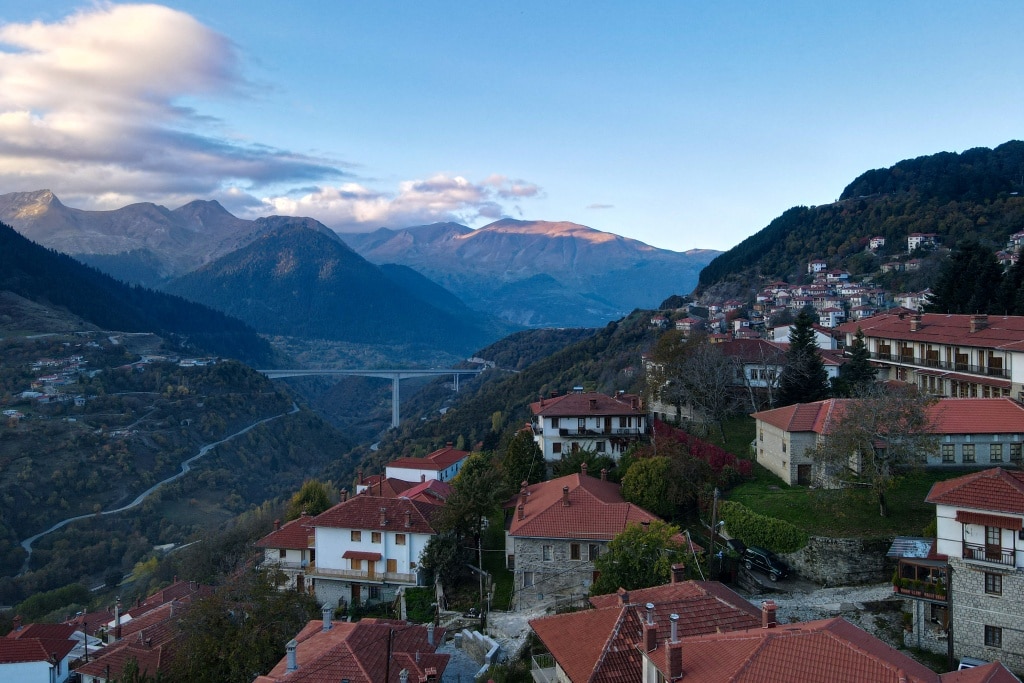 Grčka putovanje: mali gradovi -Metsovo Epir